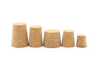 Eco Friendly Natural Vial Cork , Synthetic Test Tube Cork Non Spill Type